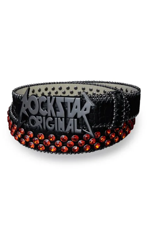 Silas Rockstar Black Logo Belt sold by Rockstar Original