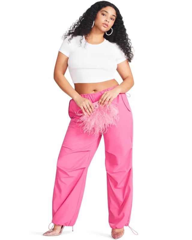 PIA PARACHUTE PANT PINK - SM REBOOTED sold by Steve Madden