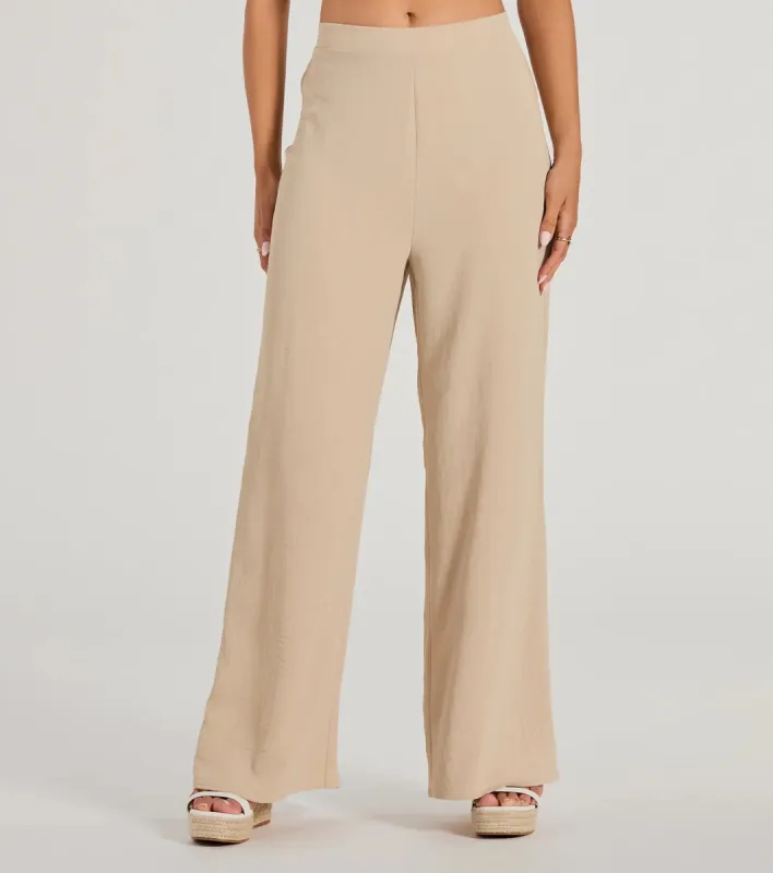 Call The Shots High-Rise Wide-Leg Pants sold by Windsor