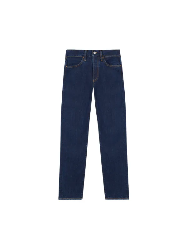 Womens Nettle Denim Straight Leg Jeans—rinse wash sold by Pangaia