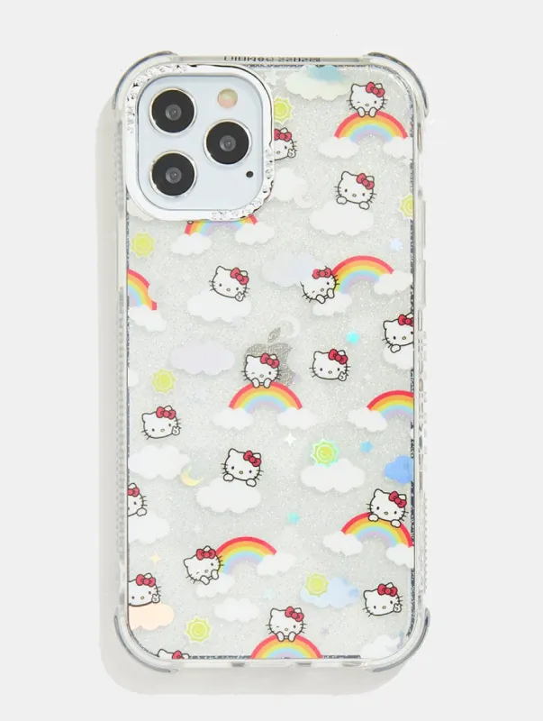 Hello Kitty x Skinnydip Ditsy Rainbow Shock iPhone Case sold by Skinnydip London