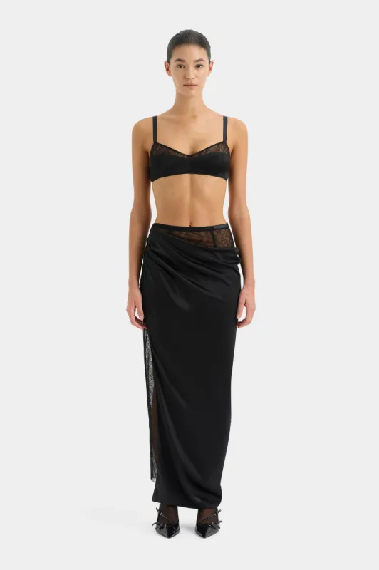 Dunya Draped Skirt sold by SIR the label