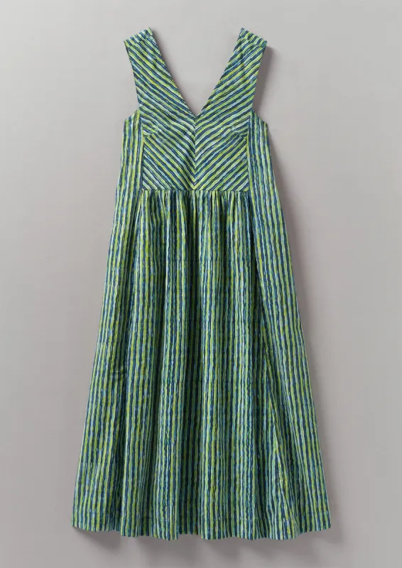 Stripe Block Print Cotton Dress | Greengage sold by TOAST