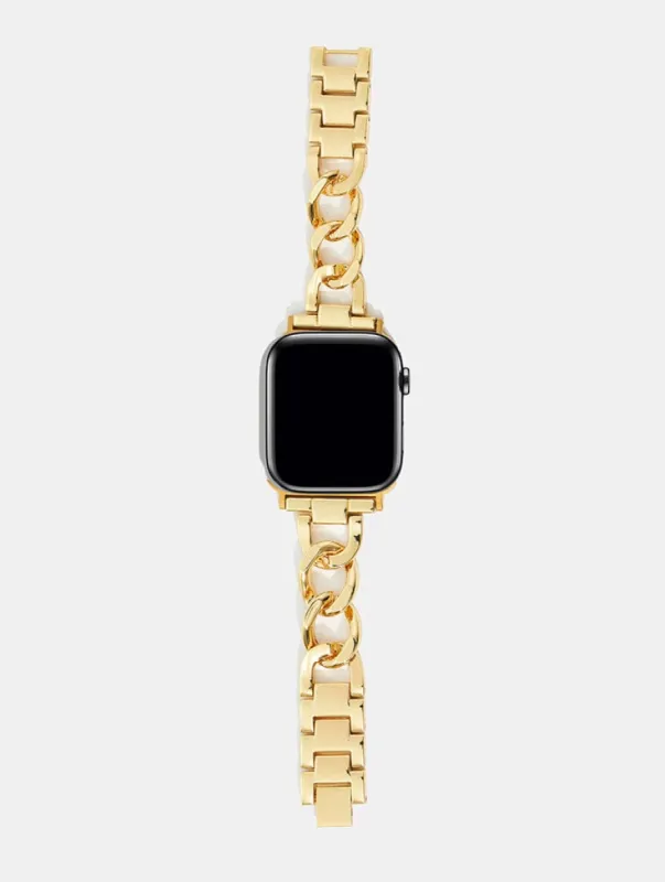 Gold Chain Link Apple Watch Strap sold by Skinnydip London