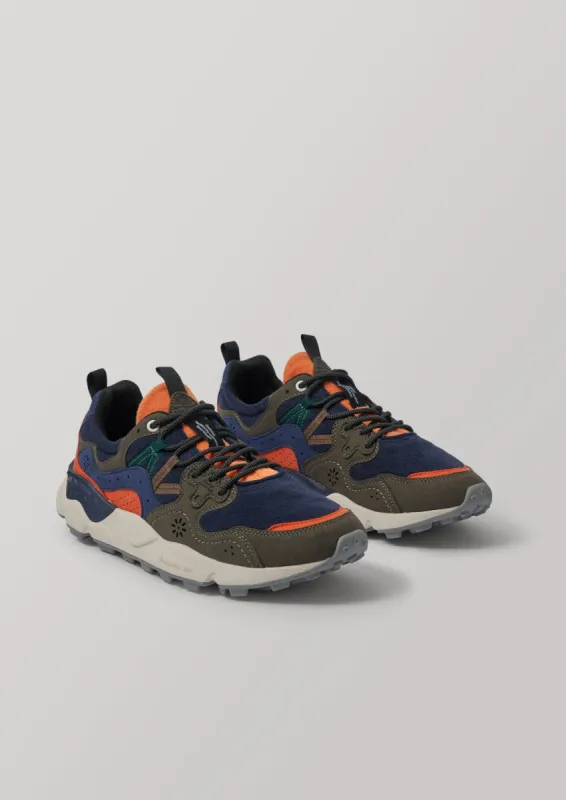 Flower Mountain Yamano Kaiso Panelled Trainers | Blue Multi sold by TOAST