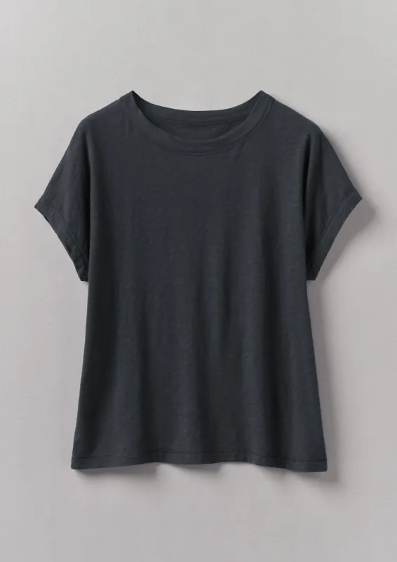 Alda Organic Cotton Easy Tee | Coal sold by TOAST