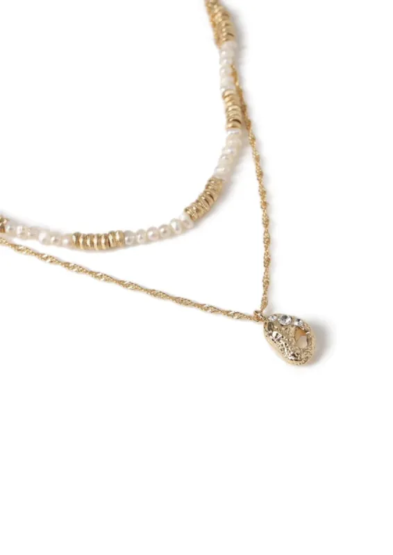 Liars & Lovers Pearl and Pendant Necklace sold by Skinnydip London