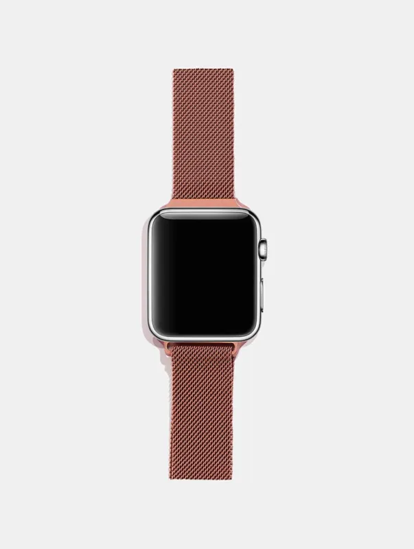 Magnetic Chain Apple Watch Strap - Rose Gold sold by Skinnydip London