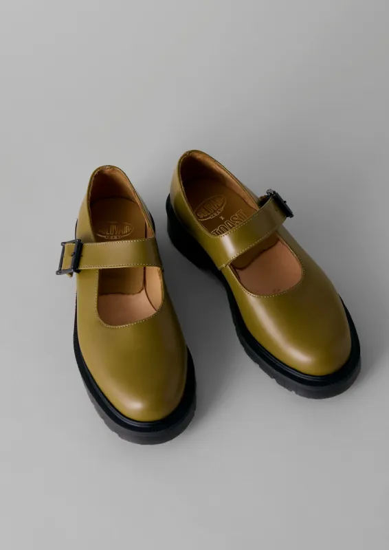 Solovair Mary Jane Shoes | Olive Oil sold by TOAST