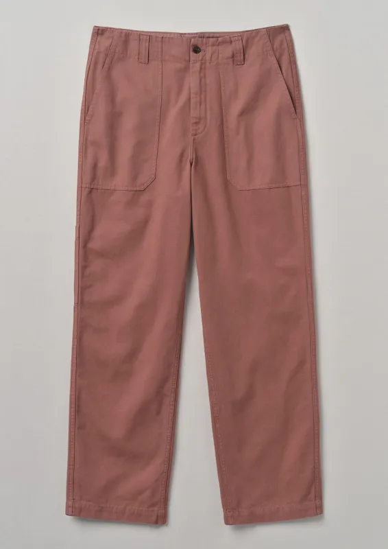 Rory Carpenter Canvas Trousers | Dusty Pink sold by TOAST