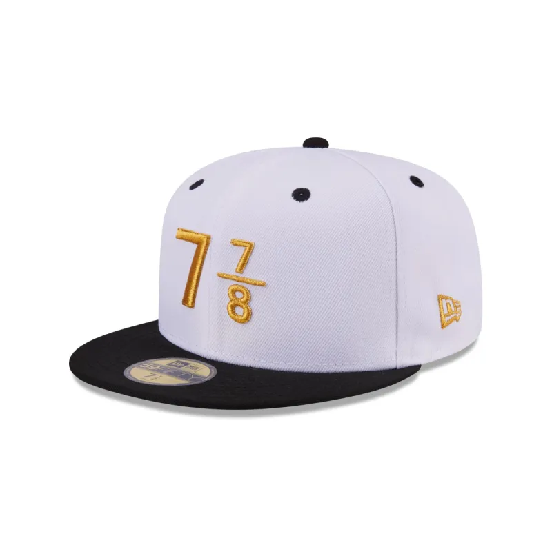 New Era Cap Signature Size 7 7/8 White 59FIFTY Fitted Hat sold by New Era