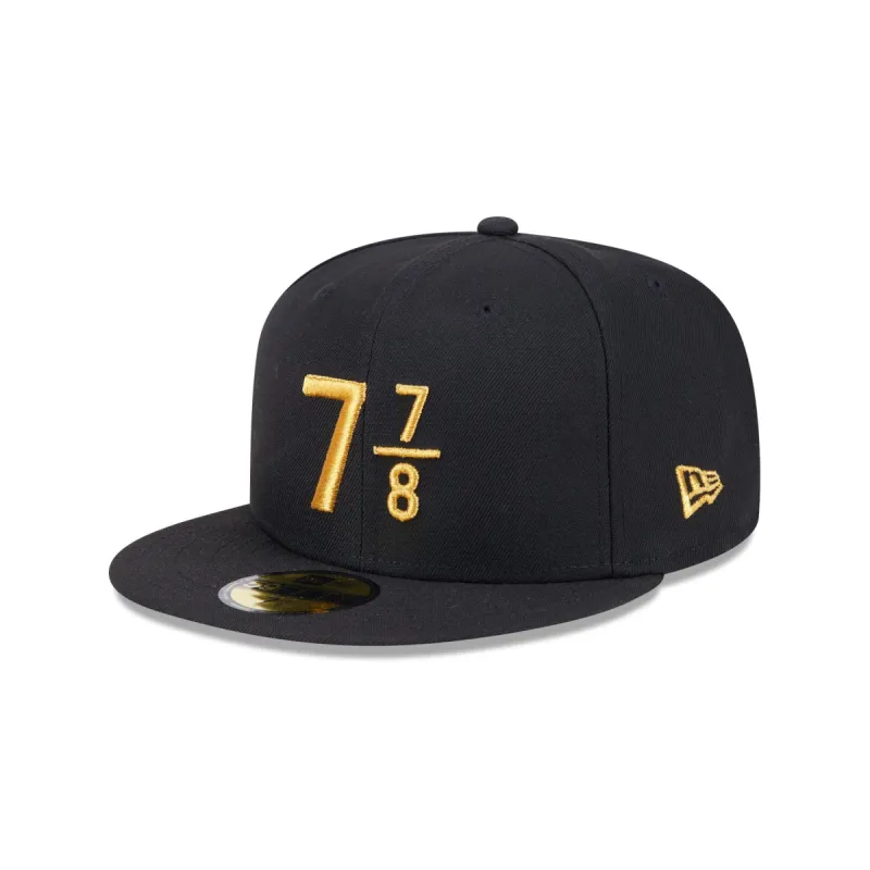New Era Cap Signature Size 7 7/8 Black 59FIFTY Fitted Hat sold by New Era