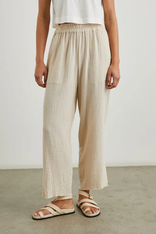 LEON CROP PANT - FLAX sold by Rails