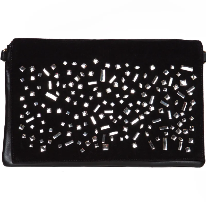 Jewel Gem Clutch (Black) sold by Boughie Curves