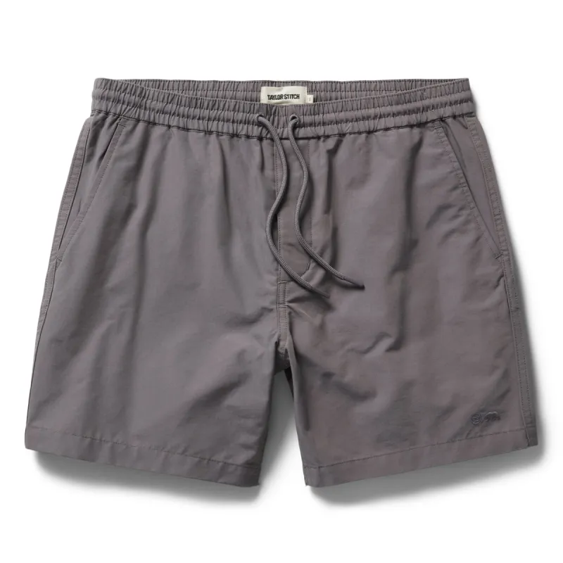 The Apres Short in Smoke Sixty Forty sold by Taylor Stitch