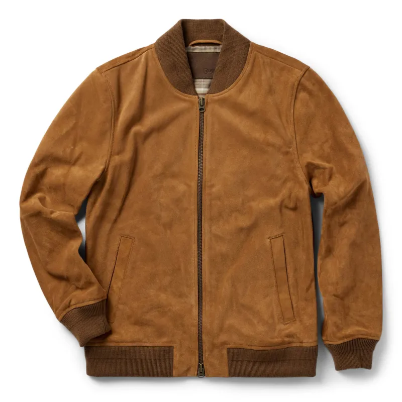 The Bomber Jacket in Sierra Suede sold by Taylor Stitch