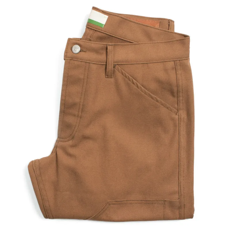 The Chore Pant in Camel sold by Taylor Stitch