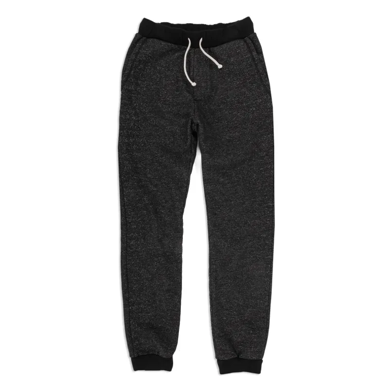 The Men's Apres Sweatpant in Salt and Pepper Fleece sold by Taylor Stitch