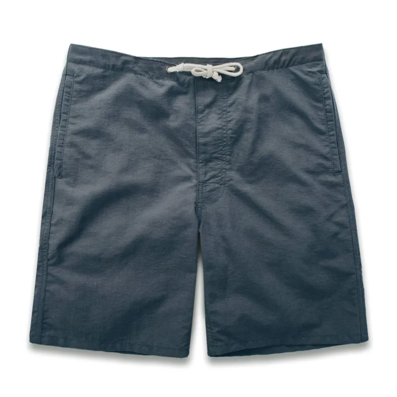 The Surf Trunk in Steel sold by Taylor Stitch