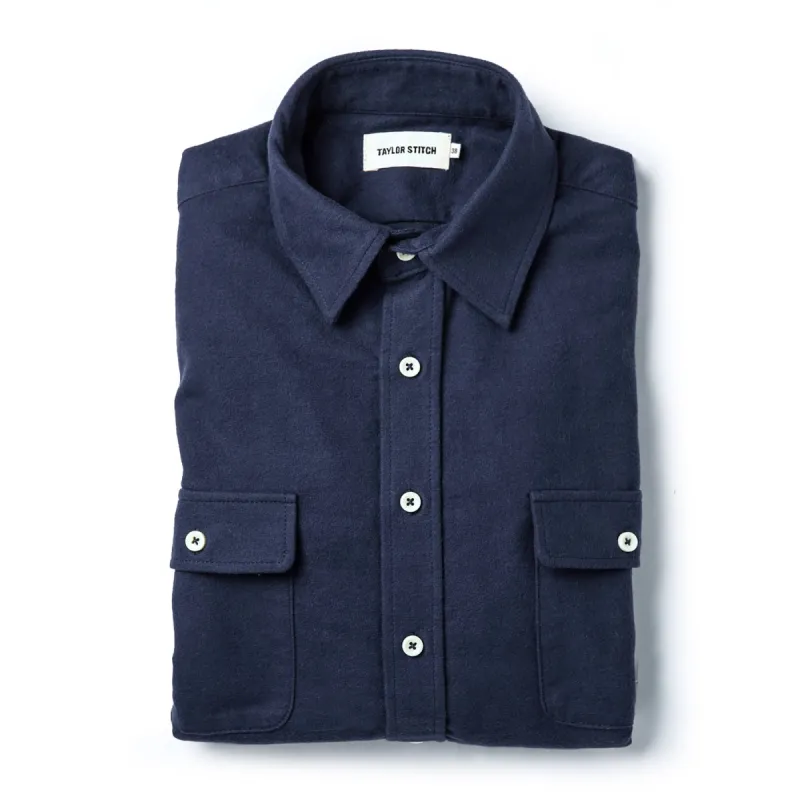 The Yosemite Shirt in Navy sold by Taylor Stitch