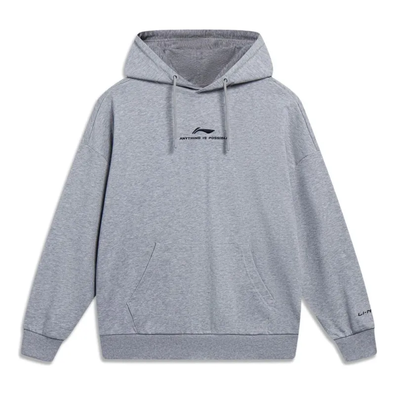 Li-Ning Anything Is Possible Graphic Hoodie 'Grey' AWDT597-3 sold by KicksCrew