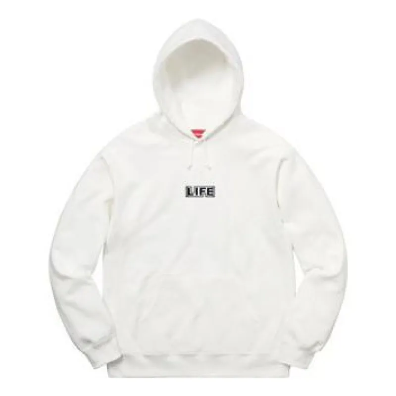 Supreme x Gilbert George Life Hooded Sweatshirt 'White Multi-Color' SUP-SS19-834 sold by KicksCrew