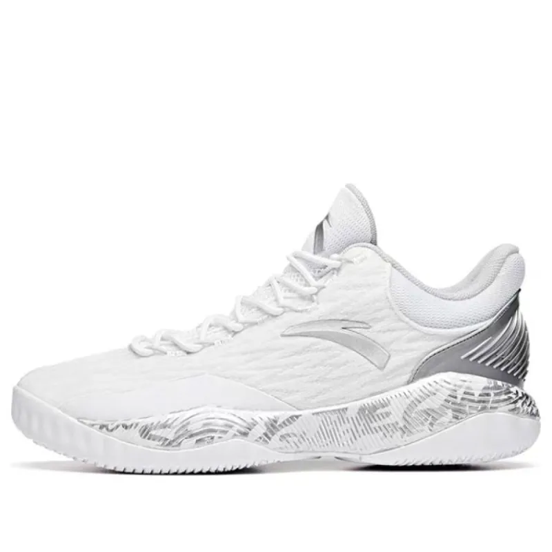 ANTA A-shock Basketball Shoes 'White Grey' 112031605-5 sold by KicksCrew