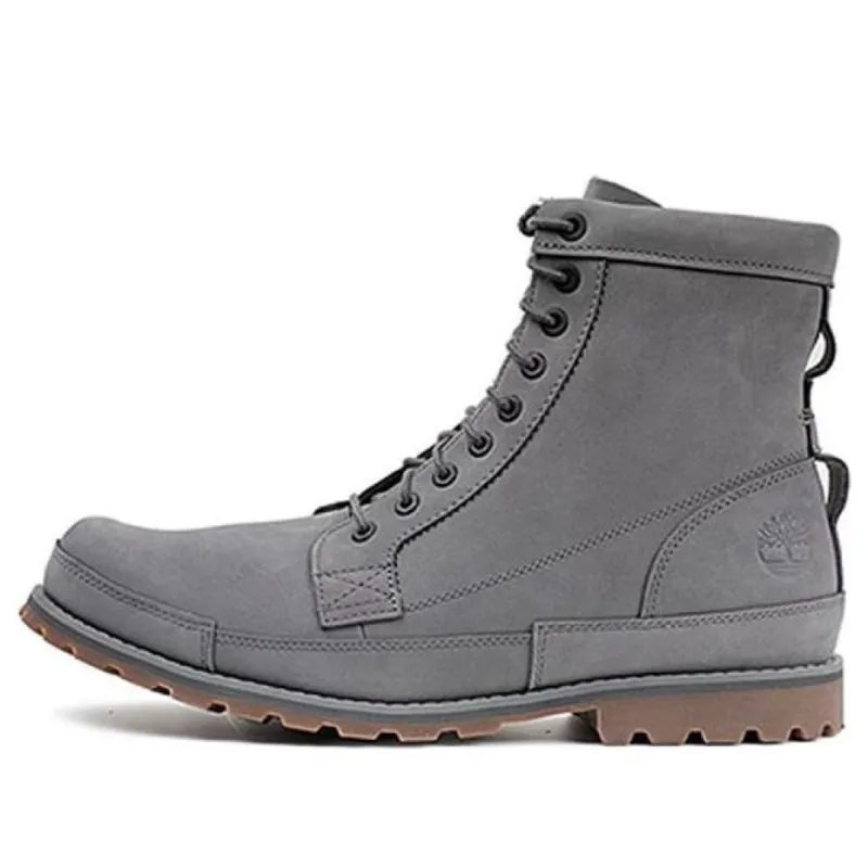 Timberland Earthkeeper Original Leather 6 Inch Wide Fit Boots 'Dark Grey Nubuck' A41C6W sold by KicksCrew