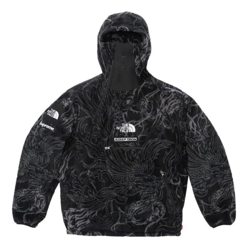 Supreme x The North Face Steep Tech Fleece Pullover 'Black White' SUP-FW22-576 sold by KicksCrew