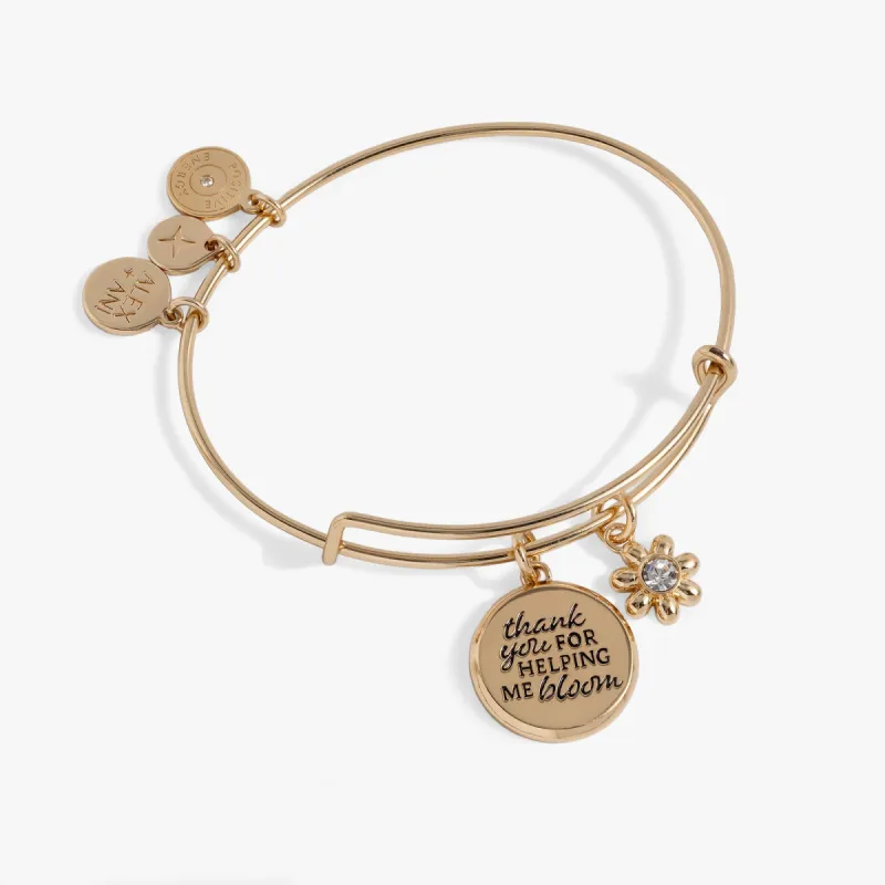 Thank You For Helping Me Bloom' Charm Bangle sold by Alex and Ani