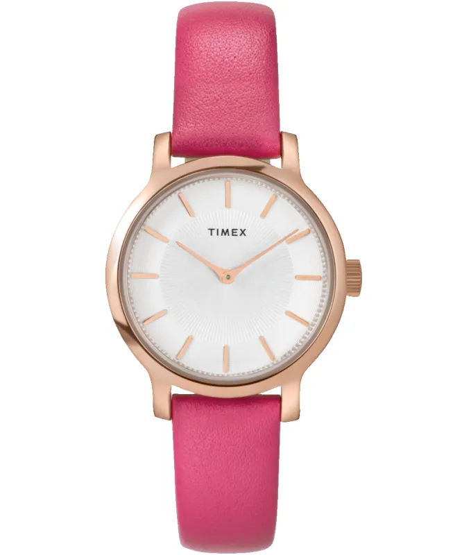 Transcend 31mm Leather Strap Watch sold by Timex