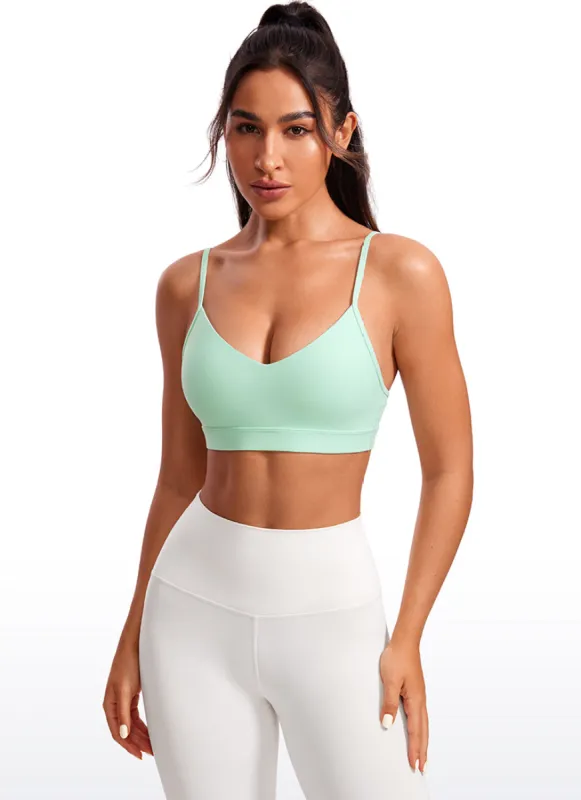 Butterluxe V Neck Spaghetti Straps Bra sold by CRZ Yoga