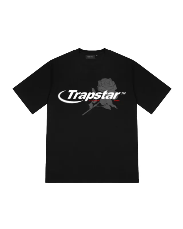 Hyperdrive Rose Tee - Black sold by Trapstar London