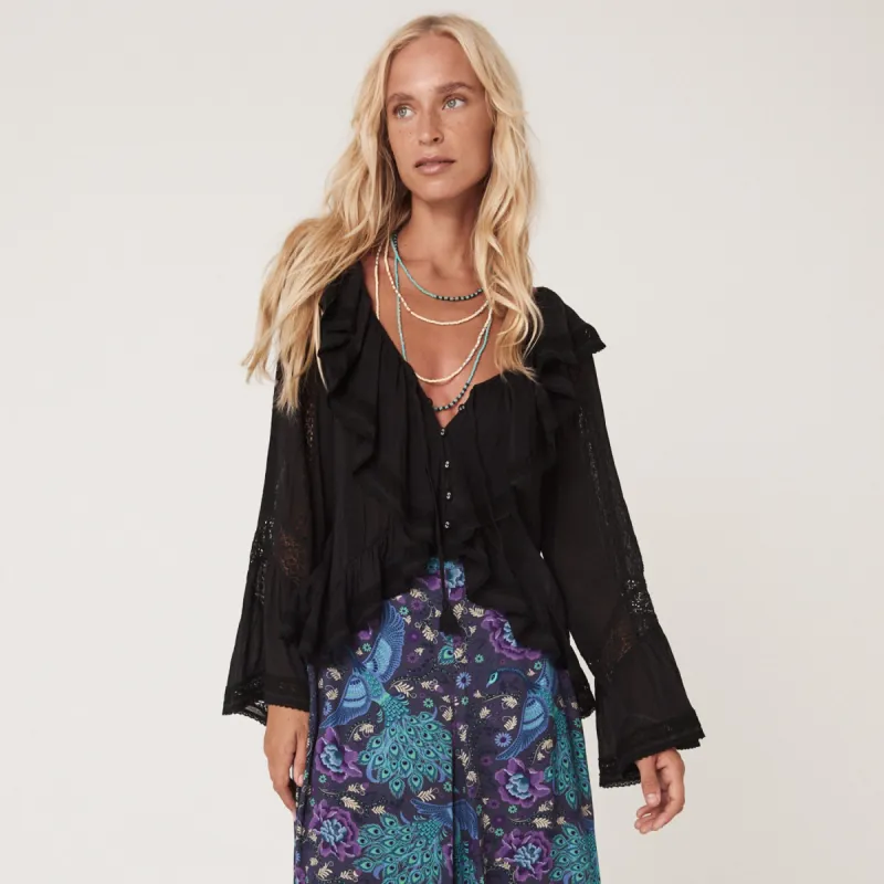 Fleur Lace Frill Blouse | Parallel