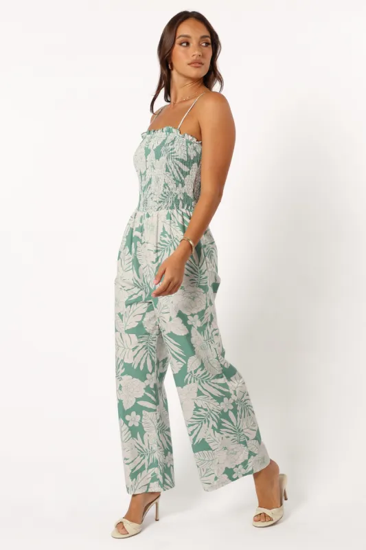 Aneesa Jumpsuit - Sage sold by Petal & Pup