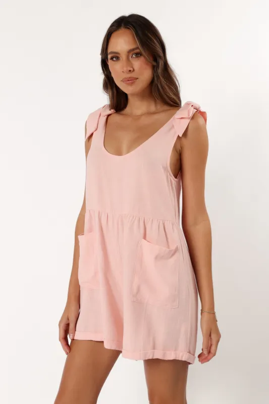 Lindy Romper - Pink sold by Petal & Pup