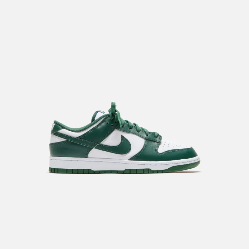 Nike Dunk Low Retro - White / Team Green / Total Orange sold by Kith