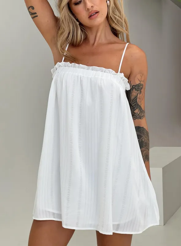Marsaline Mini Dress White sold by Princess Polly