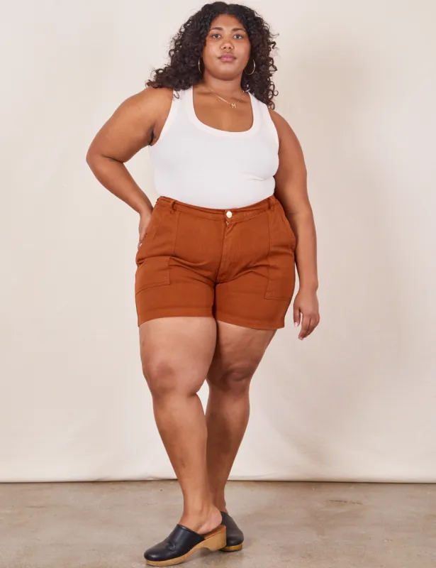 Classic Work Shorts - Burnt Terracotta sold by Big Bud Press