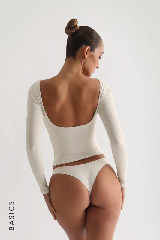 Cloud Long Sleeve T-Shirt - Soft Beige sold by My outfit online