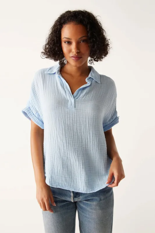 Gigi Popover Top sold by French Cuff