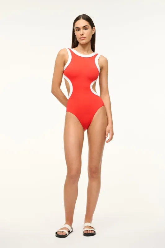DOLCE ONE PIECE | RED WHITE sold by STAUD