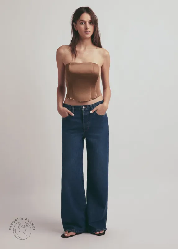 THE OLLIE LOW RISE ULTIMATE BAGGY WIDE LEG sold by Favorite Daughter