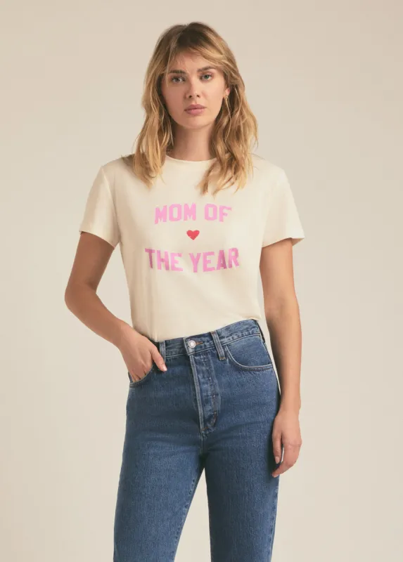 MOM OF THE YEAR TEE sold by Favorite Daughter