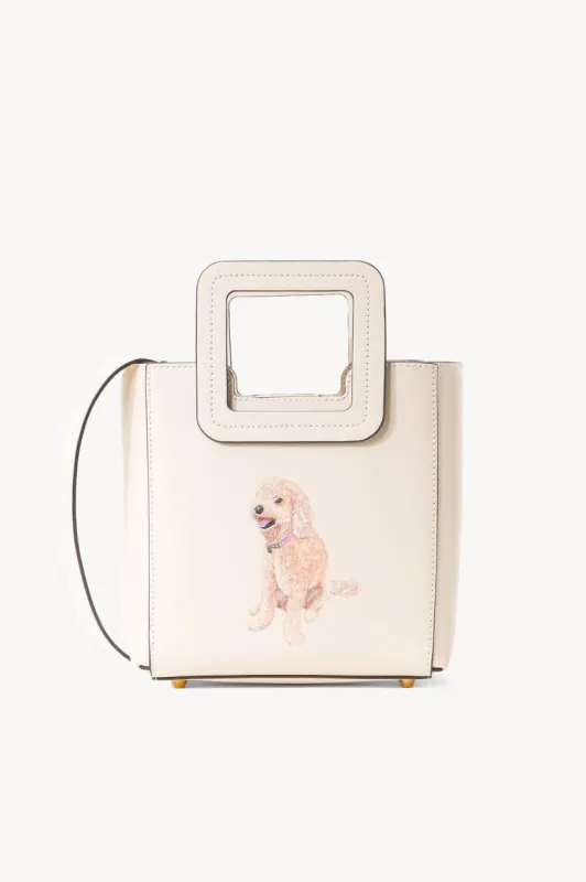 CUSTOM MINI SHIRLEY LEATHER BAG | CREAM sold by STAUD