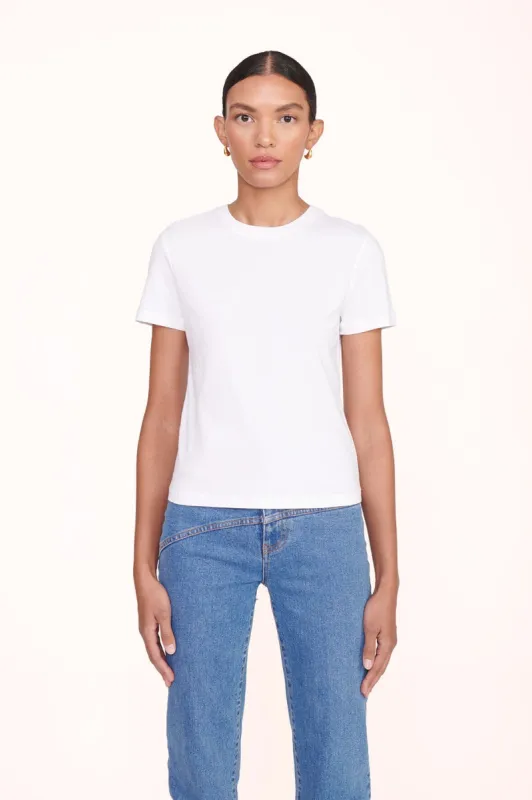CREW NECK T SHIRT | WHITE sold by STAUD