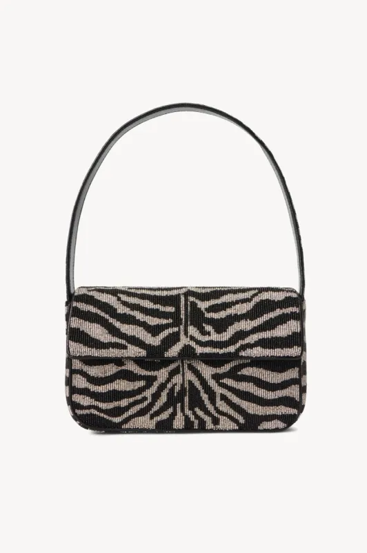 TOMMY BEADED BAG | BLACK WHITE sold by STAUD