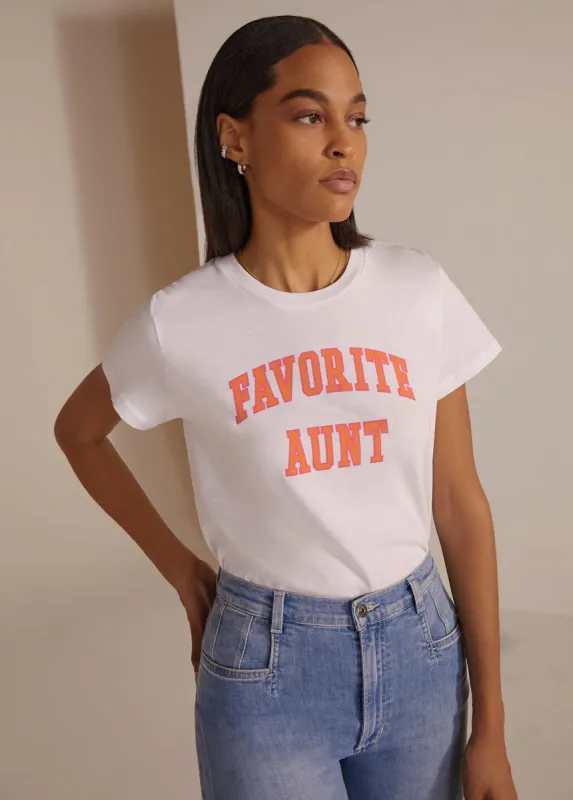 FAVORITE AUNT TEE COLLEGIATE TEE sold by Favorite Daughter