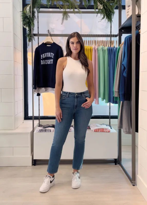 THE ERIN HIGH RISE SLIM STRAIGHT sold by Favorite Daughter