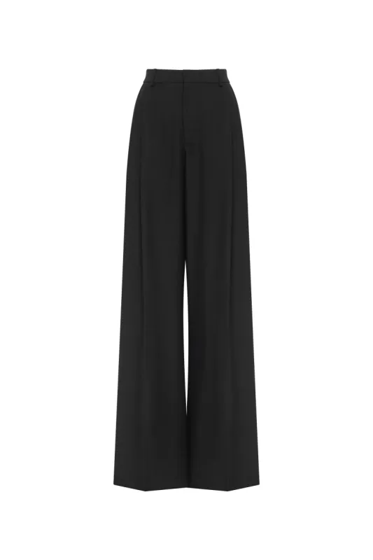 High-rise black suit pants, Xo Xo sold by Milla